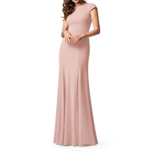 AZAZIE MEARA Dusty Rose Bridesmaid Floor Length Dress - Medium